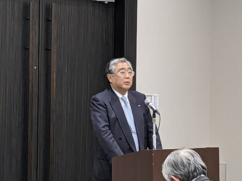 開会挨拶:三輪芳弘会長